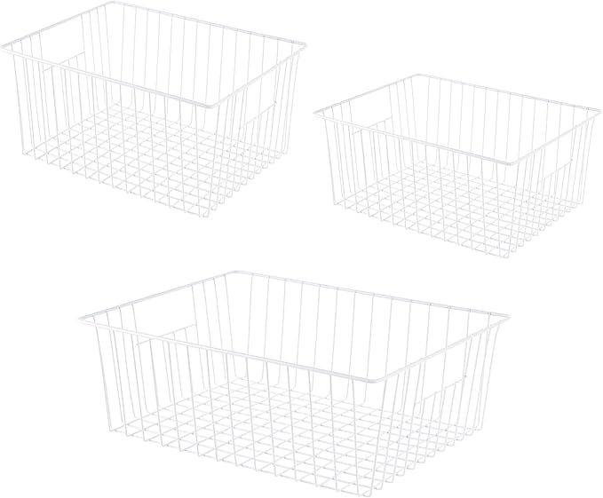 Freezer Organizer Bins, Upright Freezer Storage Blacks for 16, 17