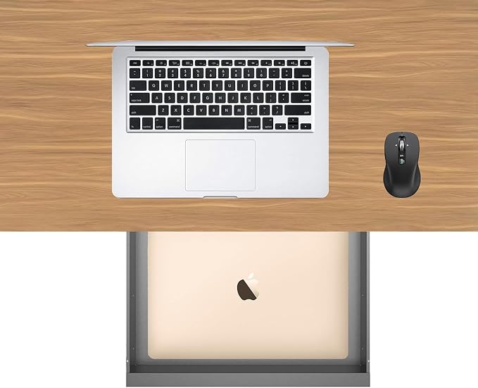 Under Desk Mounted Sliding Pull-Out Drawer for Office Desk W 19.2" x D 13.4"