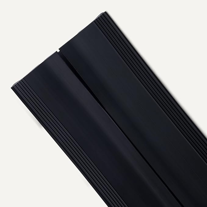 Amazon Basics Floor Cord Cover, 6ft Length, 2.6" Diameter, Cable Protector, Black (Pack of 2)