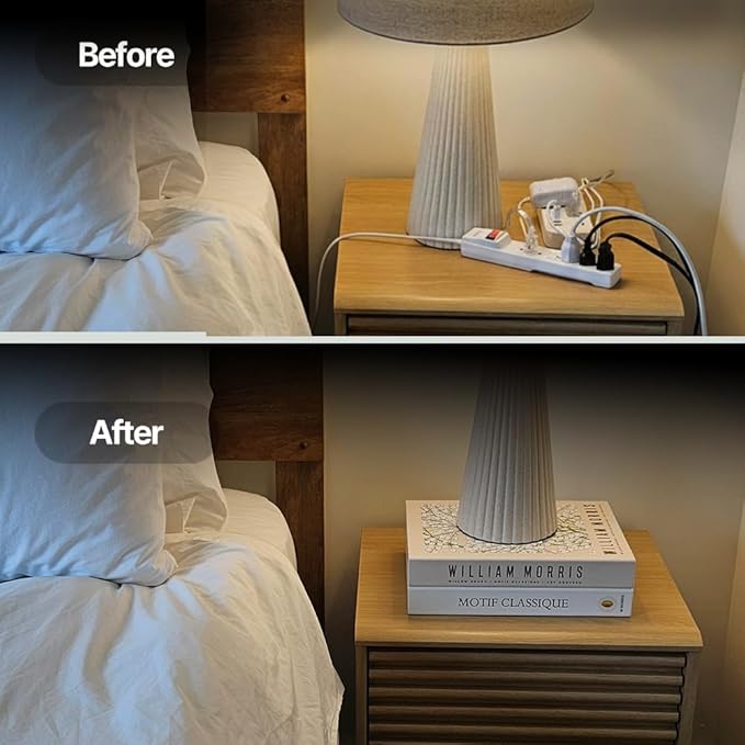 Book Shape Decorative Cable Management Box, LoveFinds, Large