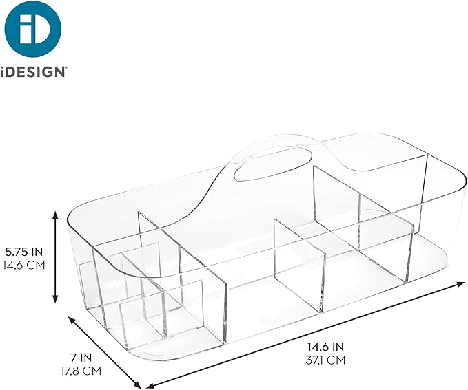 Recycled Plastic Cosmetic Organizer Tote, The Clarity Collection