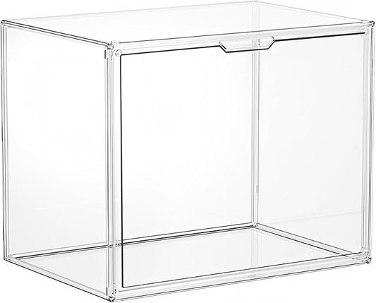 Clear Stackable Storage Bins, Acrylic Display Case, 1 Pack