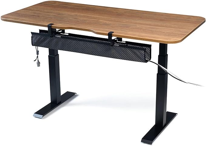 POSTURE Mesh Cable Organizer, Clamp-Mounted Under Desk Cable Management, Gray