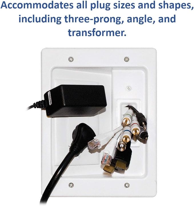 Legrand, OnQ in-Wall Cable Management Kit for Power & Low Voltage Cords