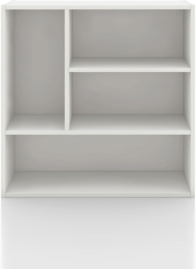 Homes, Inside + Out Apexa 4-Vertical Storage Organizer Shelves, White