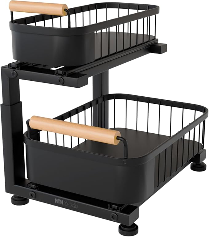 Premium Heavy Duty Carbon Steel Under Sink Organizer