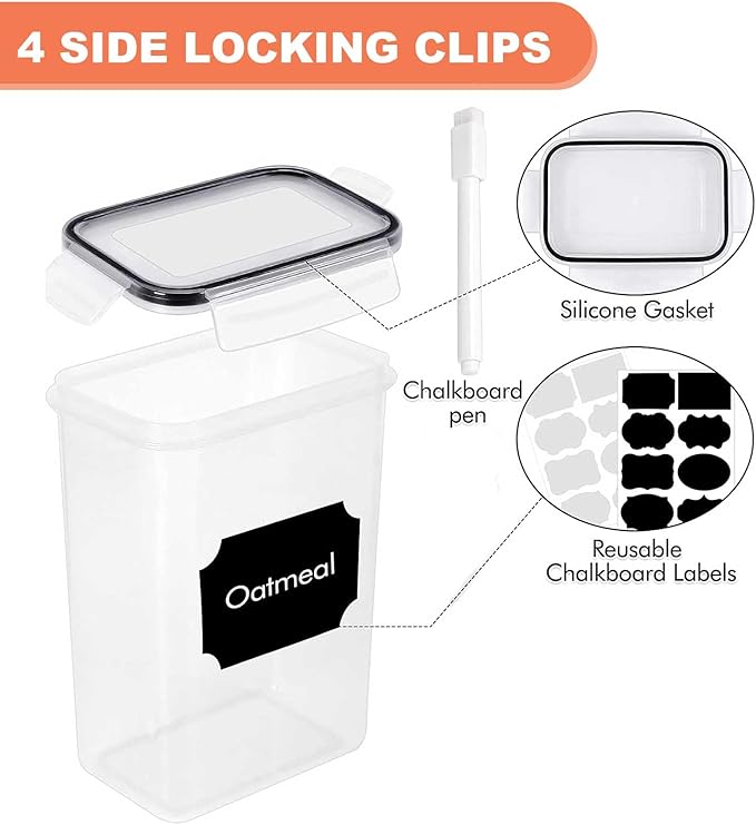 24 Pack Airtight Food Storage Containers with Lids