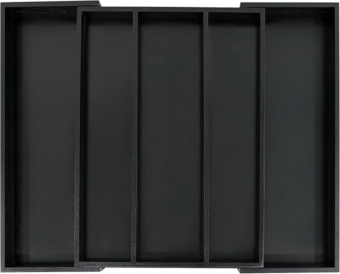 Bamboo Drawer Organizer Kitchen Utensils