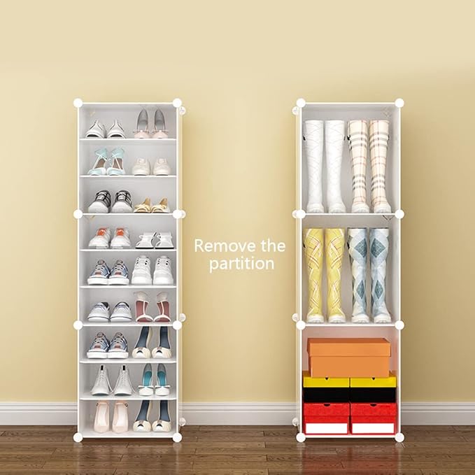 12-Tier 3-Line Dustproof Shoe Boxes 72 Pairs Clear Shoe Rack Organizer Stackable Storage Cabinet Plastic Shoe Closet for DIY Home Bedroom Living Room Porch (72 Pairs)