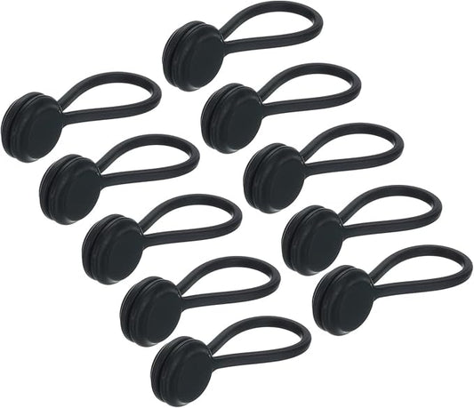 Magnetic Cable Clips 4.3 Inch x 0.6 Inch Black Magnetic Cord Organizer Cable