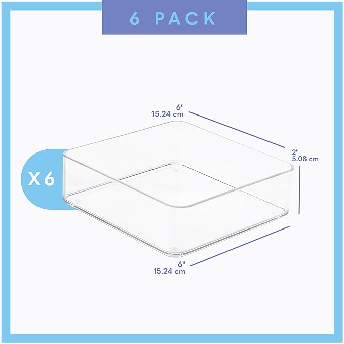 Plastic Clear Drawer Organizers. Bathroom, Kitchen, Bedroom, Makeup