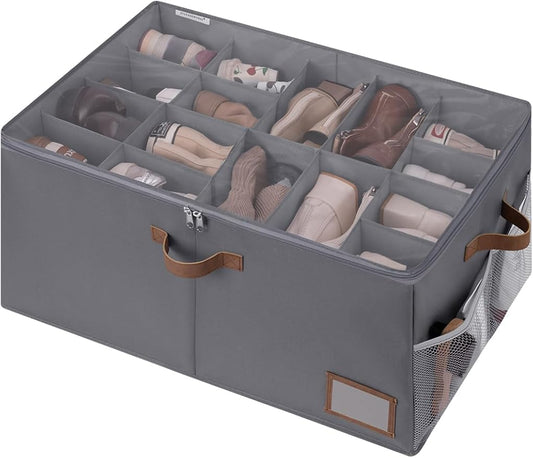 Shoe Organizer for Closet, Shoe Storage Containers for Entryway
