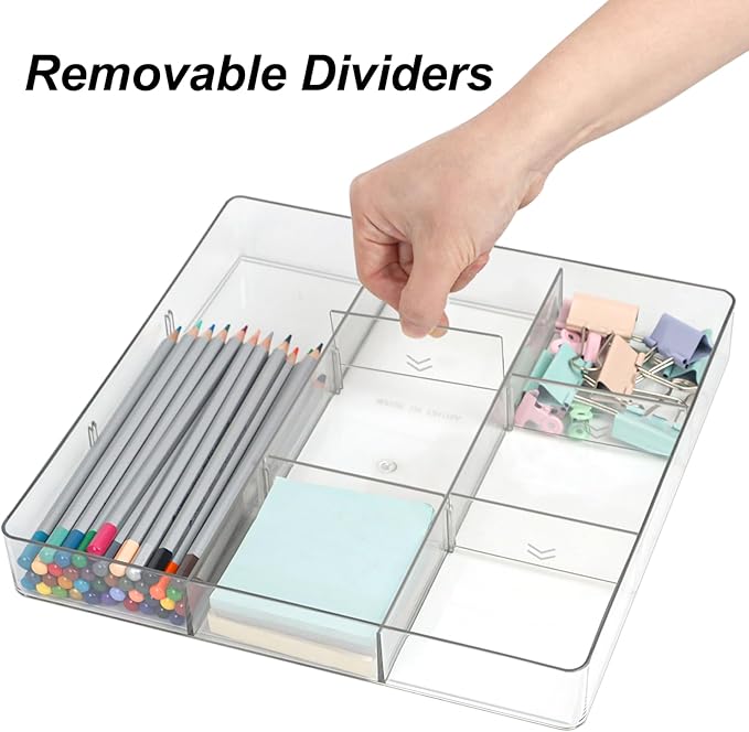 Adjustable Clear Drawer Organizer