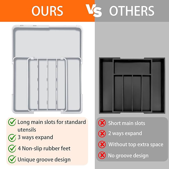 Expandable Silverware Drawer Organizer