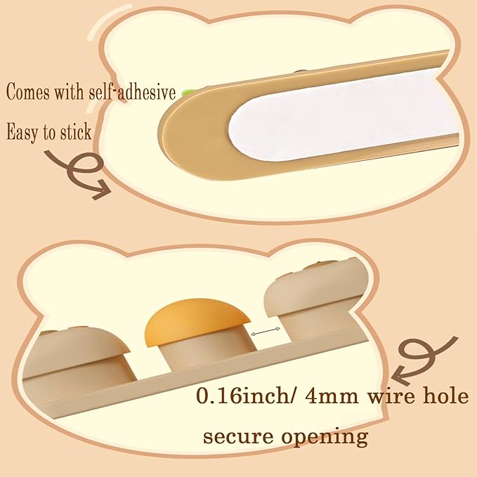 Capybara Cable Organizer, Adorable Animal-Shaped Cable Clips