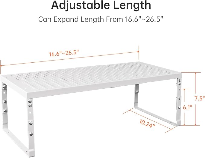 Cabinet Shelf, 3Packs/White,Large