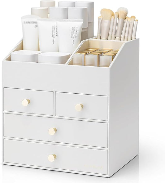 Makeup Organizer Countertop, Bedroom-White