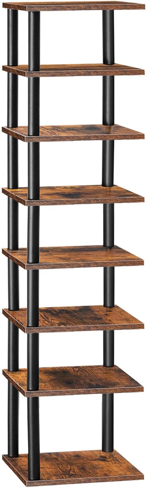 Vertical Shoe Rack, 8-Tier Narrow Shoe Shelf