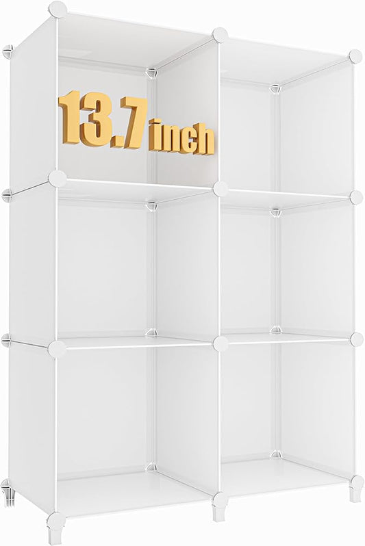 XLarge Cube Storage Organizer, Bathroom White