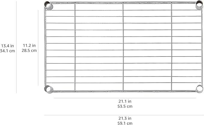 Amazon Basics 4-Shelf Steel Wire Storage Shelves for Garage