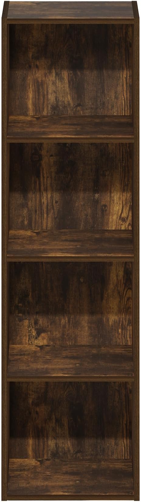 Furinno PASIR Book Shelf, 4-Tier Modern Bookshelf, Amber Pine