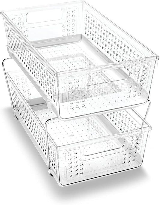 Madesmart 2 Tier Organizer, Clear