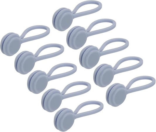 Magnetic Cable Clips 4.3 Inch x 0.6 Inch Gray Magnetic Cord Organizer Cable Ties