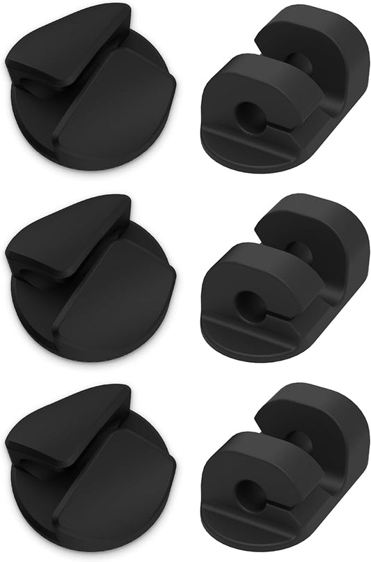 CMAA2R-6PKRP 6 Pack Adhesive Cable Management Clip Kit in Two Styles