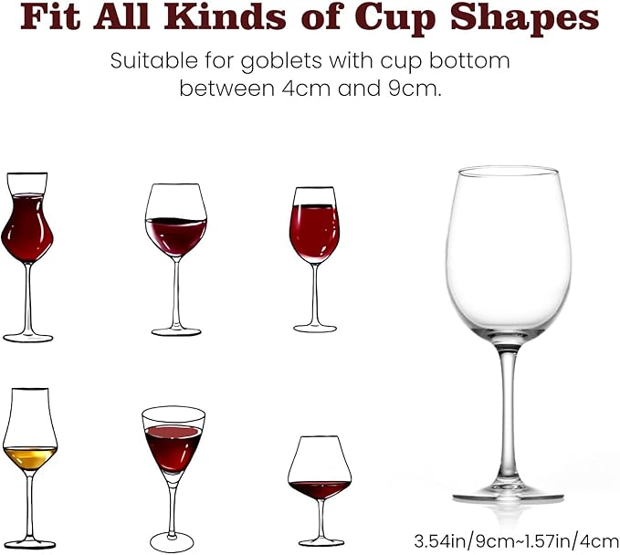 Nuovoware Wine Glass Rack - Under Cabinet Stemware Wine Glass Hanger Rack Holder for Bar Kitchen Cabinet, 8 Rows - Deep Gold