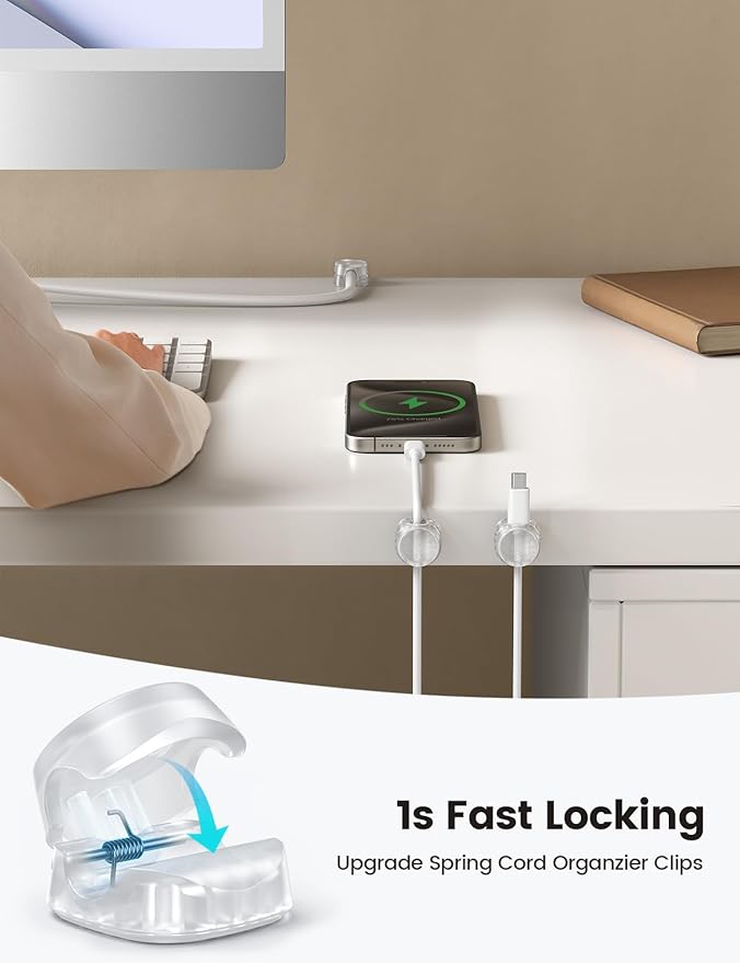 6Pack Cord Organizer, Office Desk Accessories