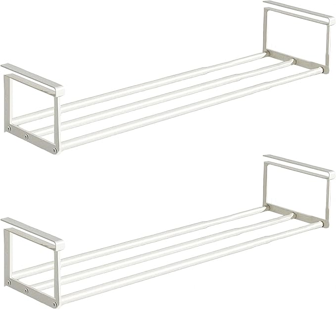 Expandable Shoe Rack Organizer, White,2 Pcs