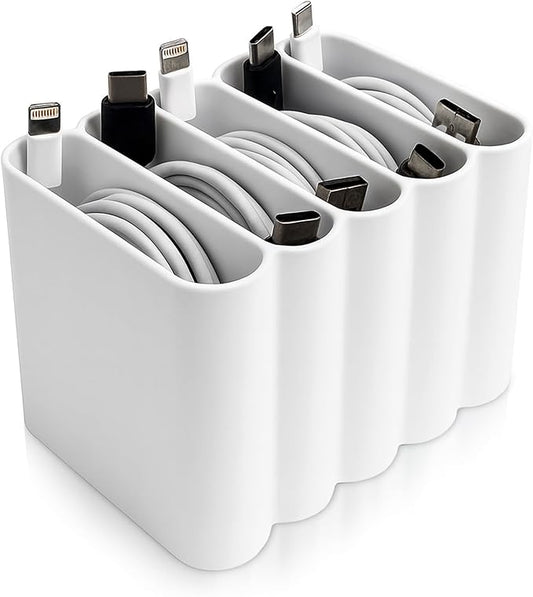 Cable Management Organizer Cord Management, Multiple Slots for Home, Office