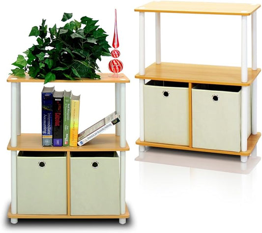 Furinno TURN-N-TUBE Storage Shelves Set of 2