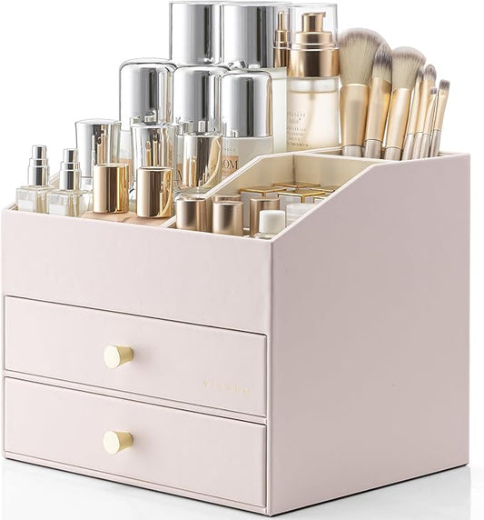 Makeup Organizer, Apricot White