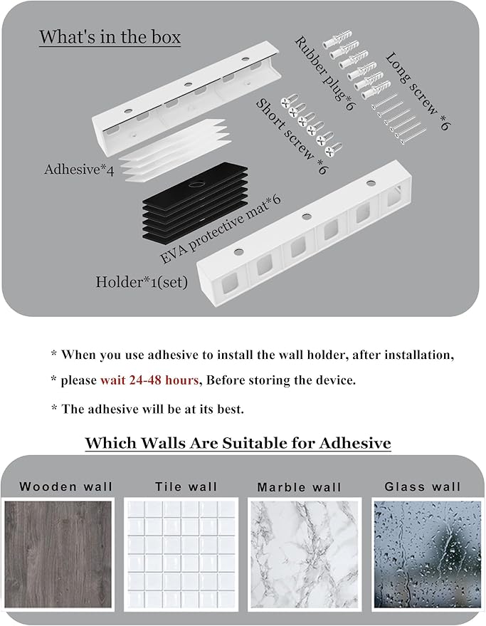 Under Desk Mount Holder or Wall Mount, Fit for Laptop, Keyboard, Routers, Modems, Cable Box, Network Switch and Devices Up to 40mm/1.57in Thick (White)