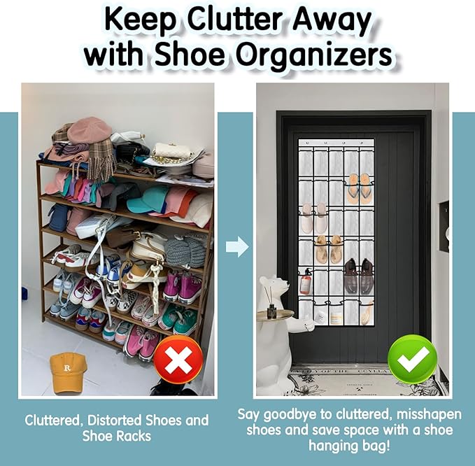Kotkn 30 Compartment Breathable Mesh Pocket Over the Door Hanging Over the door