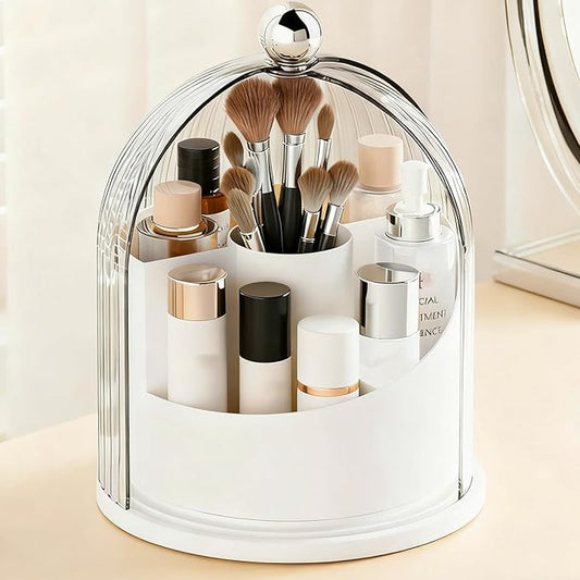 Makeup Brush Holder Organizer with Lid