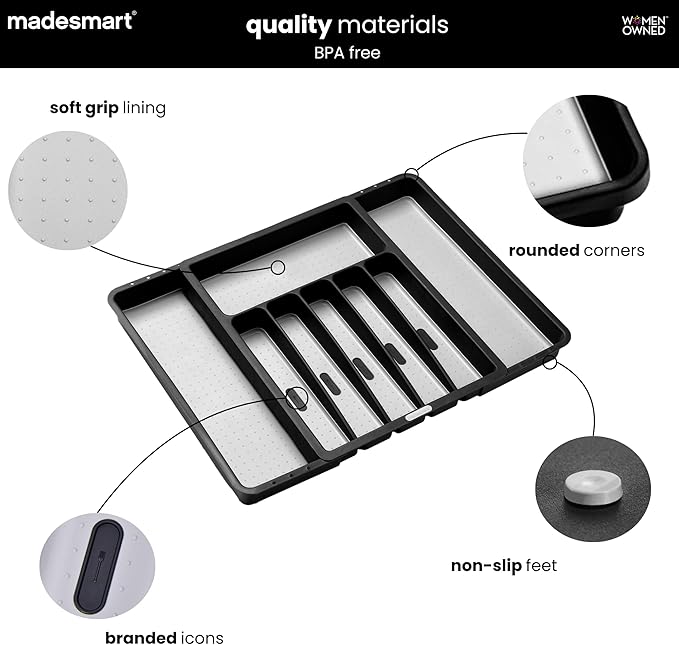 Madesmart Expandable Silverware Tray