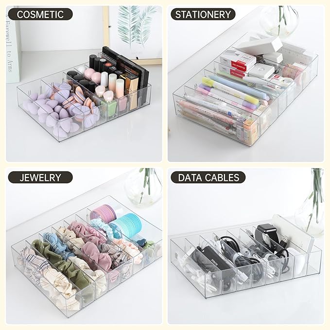 2Pcs Cable Charger Organizer Box