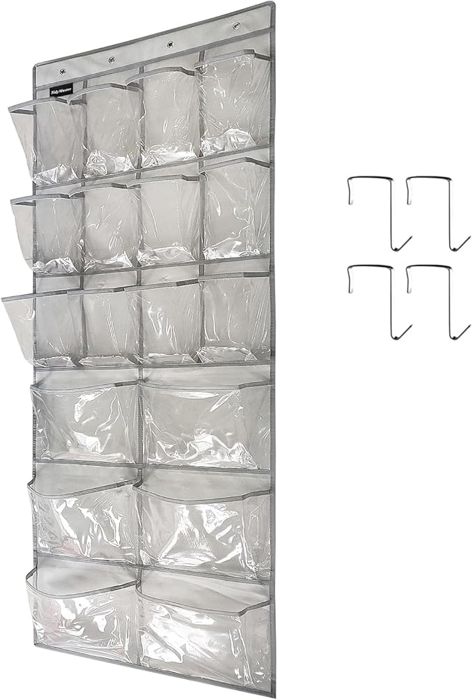 Extra Large Hanging Crystal Clear Over Door Shoe Organizer