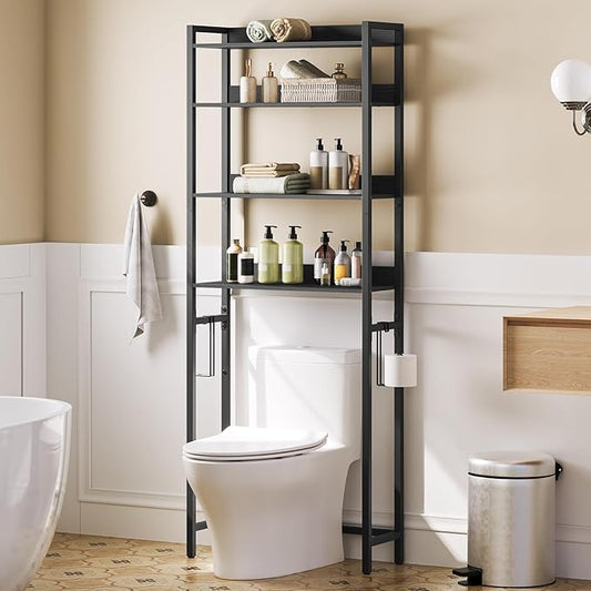 Over The Toilet Storage Rack, Black TSHB0401