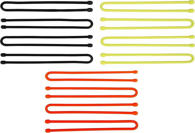 Nite Ize Gear Tie Original ProPacks - Reusable Rubber Twist Ties for Indoor & Outdoor Use - Bendable Wire Interior - Durable Rubber Exterior - Secure Grip - Assorted Colors, 12" (12 Pack)