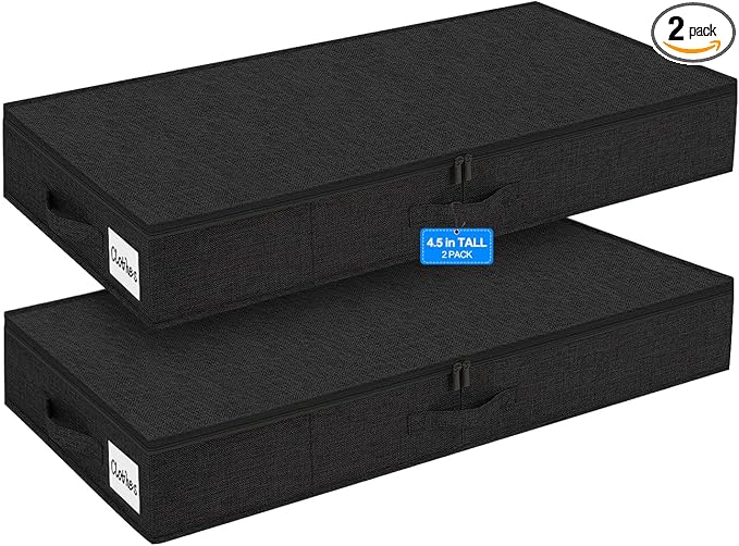 4.5 Inches Tall Under Bed Storage Containers
