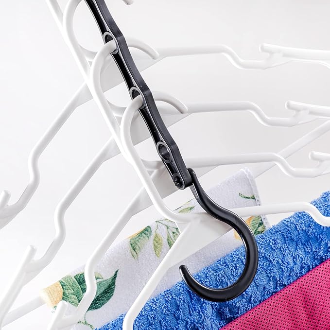 Mr. Pen- Space Saving Hangers, 8 pcs, 360° Rotating Hooks, Magic Cascading Hanger Organizer with 5 Enclosed Slots, Closet Organizers and Storage for Clothes, College Dorm Room Essentials