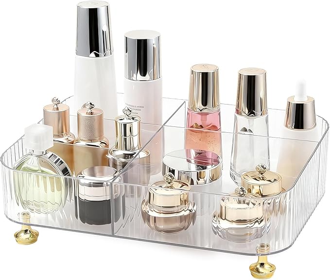 Makeup Organizer Countertop for Vanity, Clear
