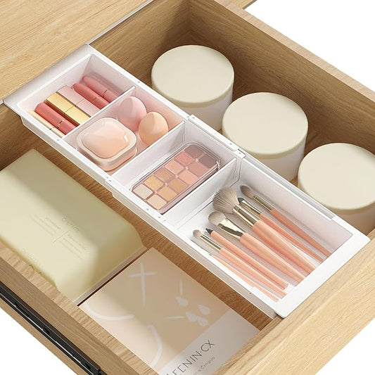 Sliding Makeup Drawer Organizer, Fits 13-20" Deep Drawers