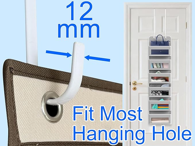 Mars-Rock Over the Door Metal Hooks with Plastic Coating 14.2" Fit 0.5" to 1 3/8" Door 4 Pcs Heavy Duty Single Towel Robe Rack Wreath Bathroom Shower Hanger Shoe Organizer Ironing Board Long White