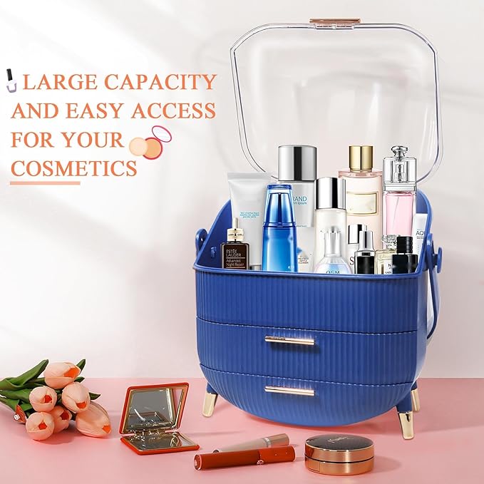 Egg Shape(Oval) Makeup Storage Box