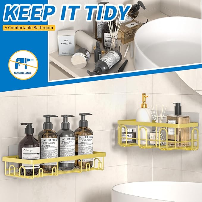 Shower Caddy 9 Pack, Yellow 9 Pack