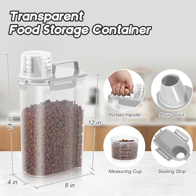 Dog Food Storage Container, Upgraded Large Nozzle BPA-free